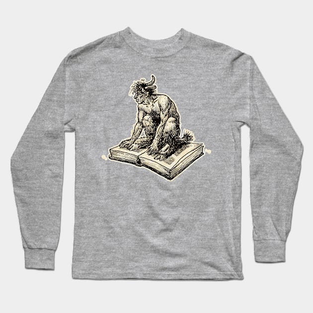 Literary Faun Long Sleeve T-Shirt by UndiscoveredWonders